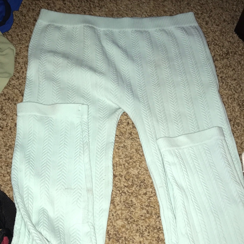 Blue leggings